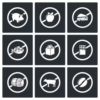 Rus ticaret kısıtlamaları Icons Set