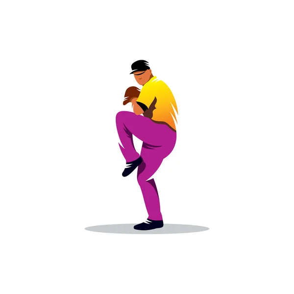棒球投手标志 — 图库矢量图片