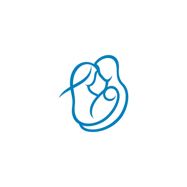 Mère et père avec signe bébé — Image vectorielle