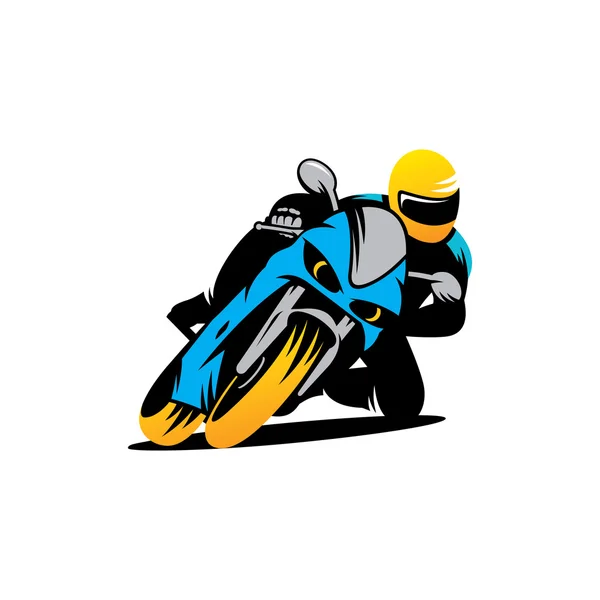 Moto courses signe — Image vectorielle