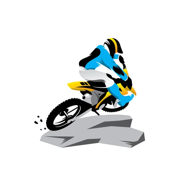 Motocross sinal de piloto — Vetor de Stock