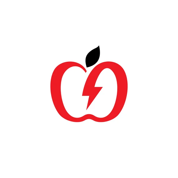 Laddning apple tecken — Stock vektor