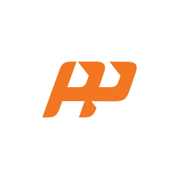 Signo de dos letras P icono — Vector de stock