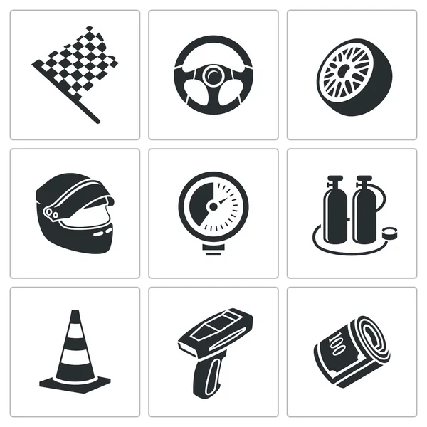 Araba yarışı ve Icons Set pompalama