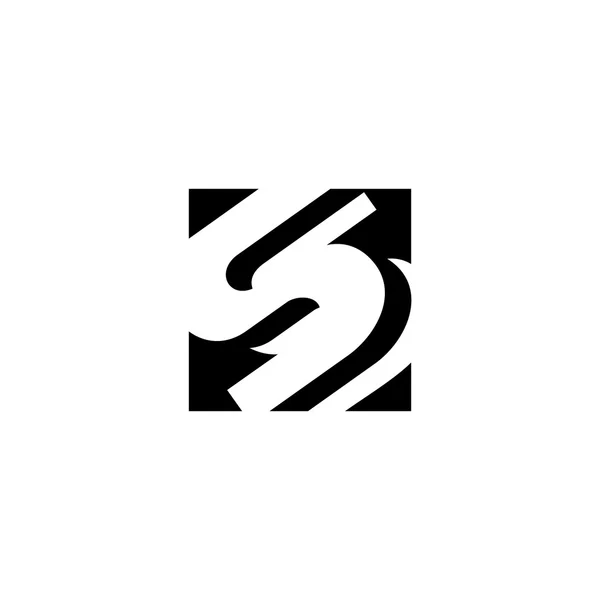 Zeichen Buchstabe s Symbol — Stockvektor