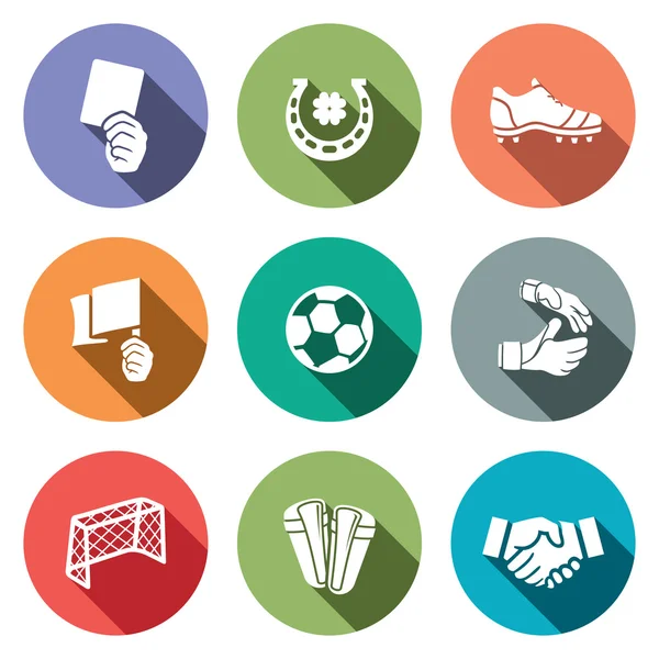 Soccer  color icon collection — Stock Vector