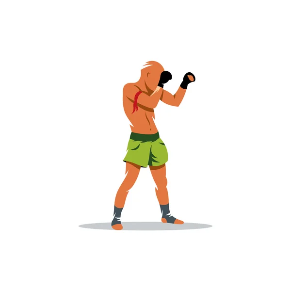 Señal de boxeo tailandés — Vector de stock