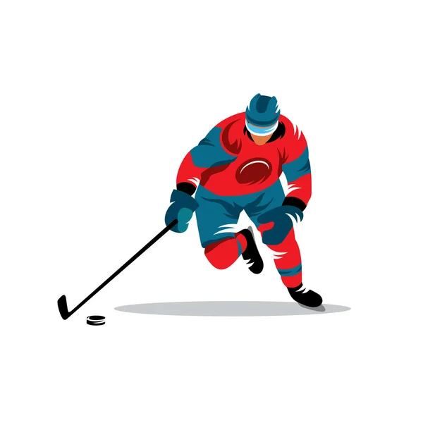 Señal de jugador de hockey — Vector de stock