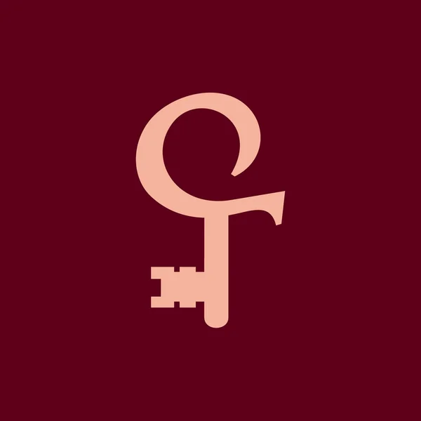Знак буквы C и T — стоковый вектор