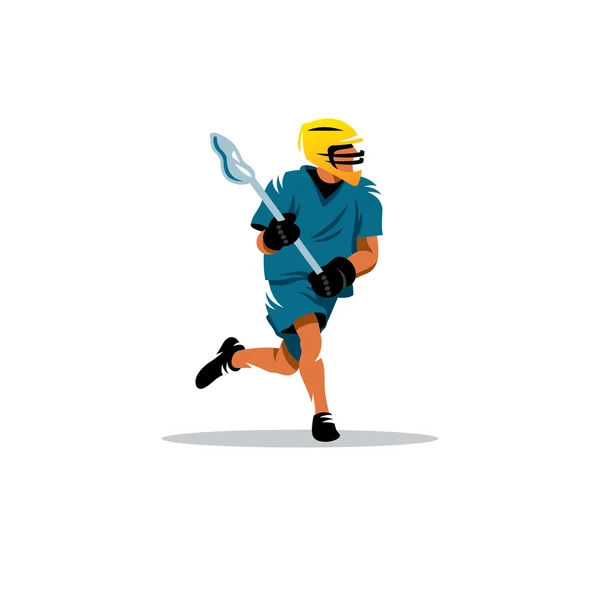 Lacrosse jugador signo — Vector de stock