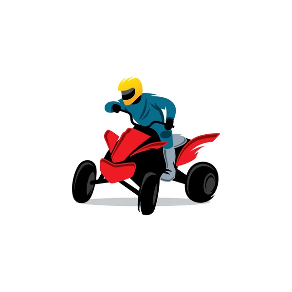 ATV motosiklet vektör işareti — Stok Vektör