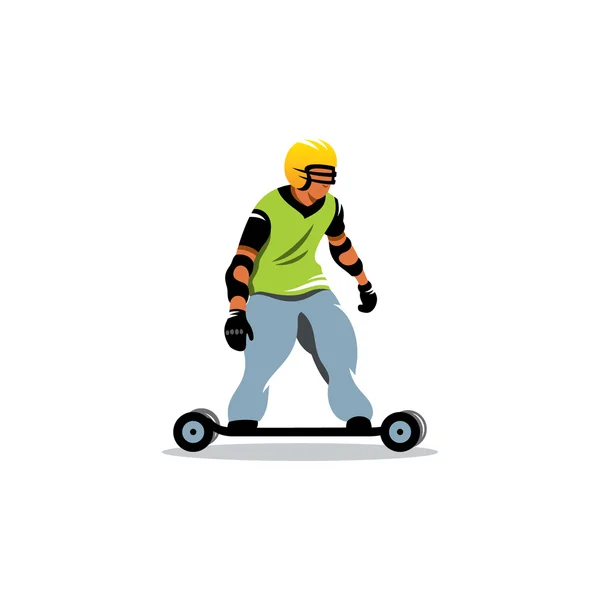 Mountainboard binici işareti — Stok Vektör