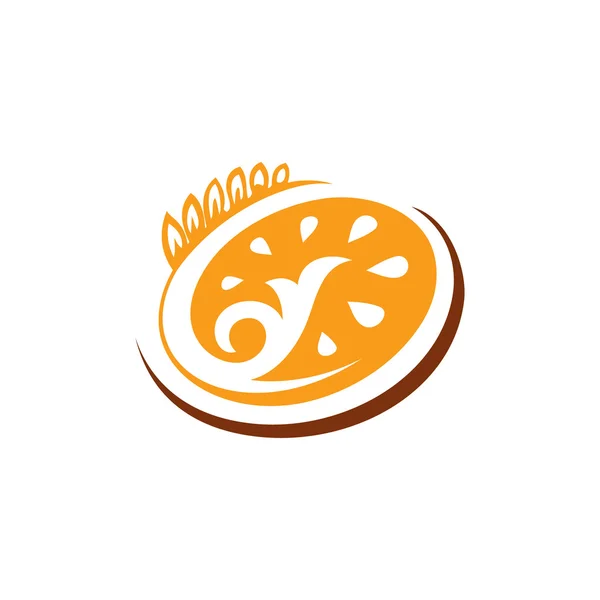 Абстрактный знак хлеба пекарни — стоковый вектор