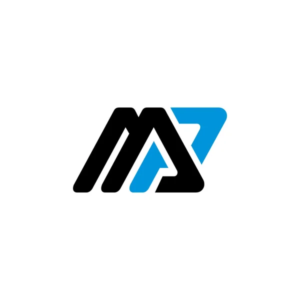 Znak litery M i P ikona — Wektor stockowy