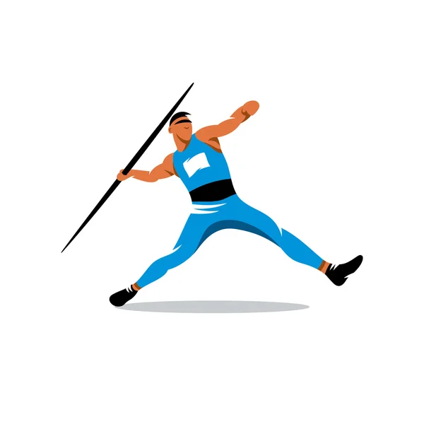 Javelin Thrower sinal — Vetor de Stock