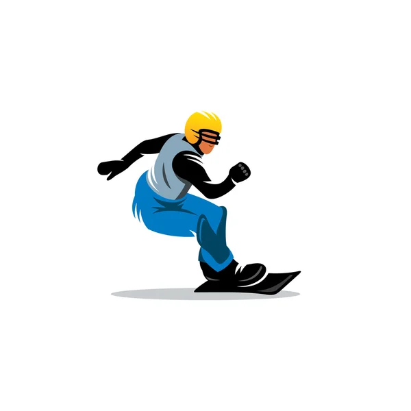 Сноубординг спорт знак — стоковий вектор