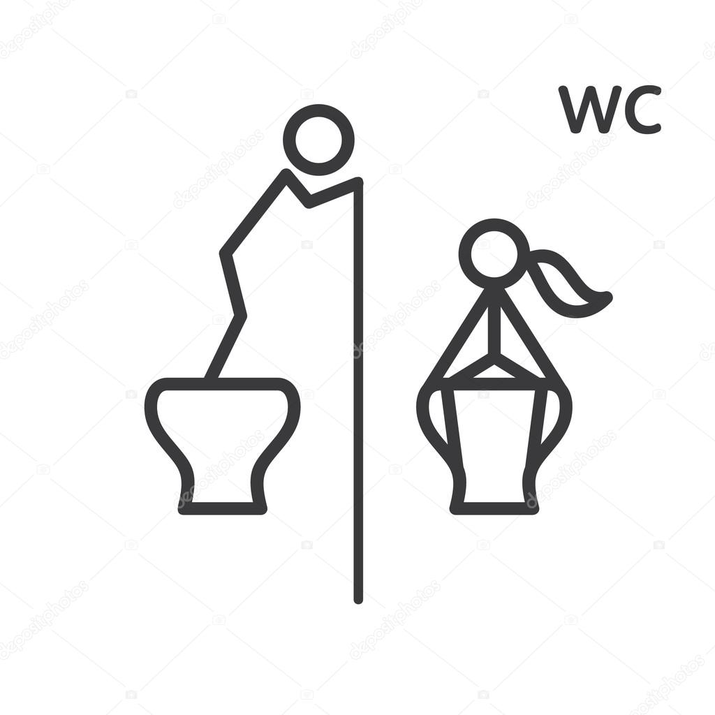WC, toilets sign