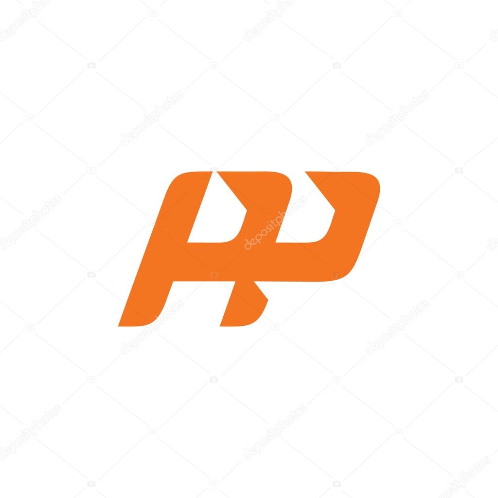 Sign of two letters P icon. Branding Identity Corporate Logo Isolated on a white background