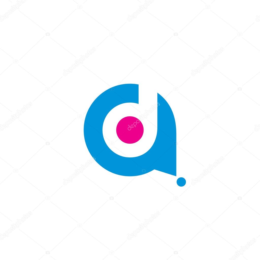 Sign of  letter A and D logo. Branding Identity Corporate logo design template Isolated on a white background