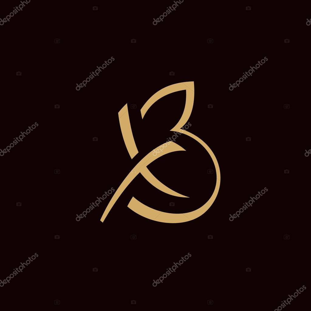 Sign of  letter X and B icon. Branding Identity Corporate logo design template Isolated on a dark background