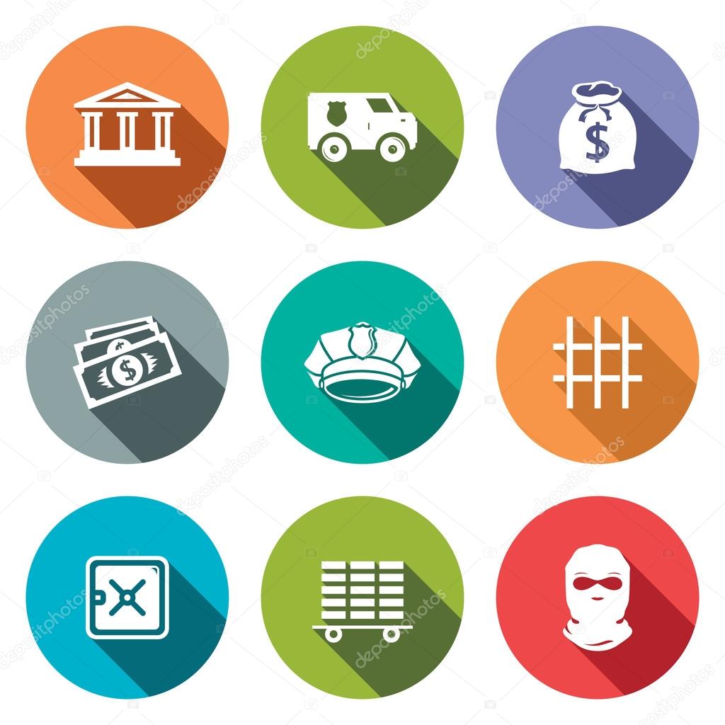 Bank  icons set