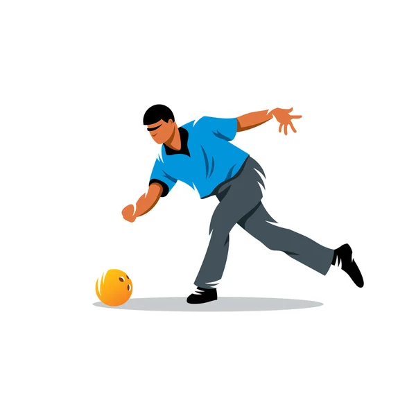 Bolos deporte signo — Vector de stock