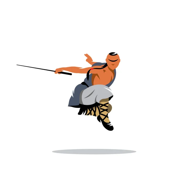 Signe de moine Shaolin — Image vectorielle