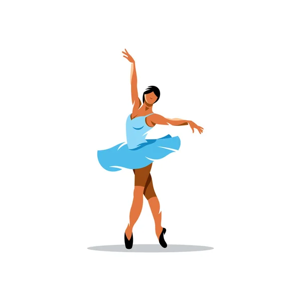 Dancing Ballerina  sign — Stock Vector