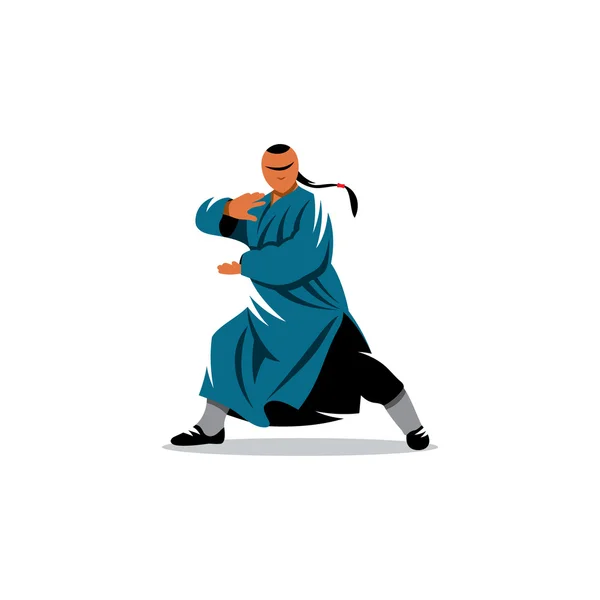 Signo monje Shaolin — Vector de stock