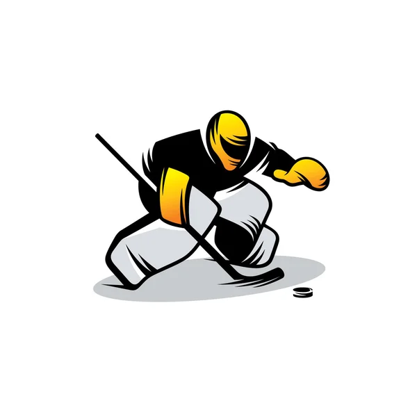 Joueur de hockey signe — Image vectorielle