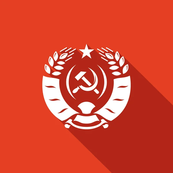 Escudo de armas URSS icono . — Vector de stock