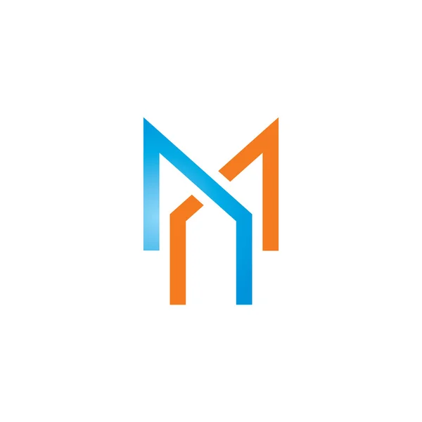 Teken van brieven M en X logo — Stockvector