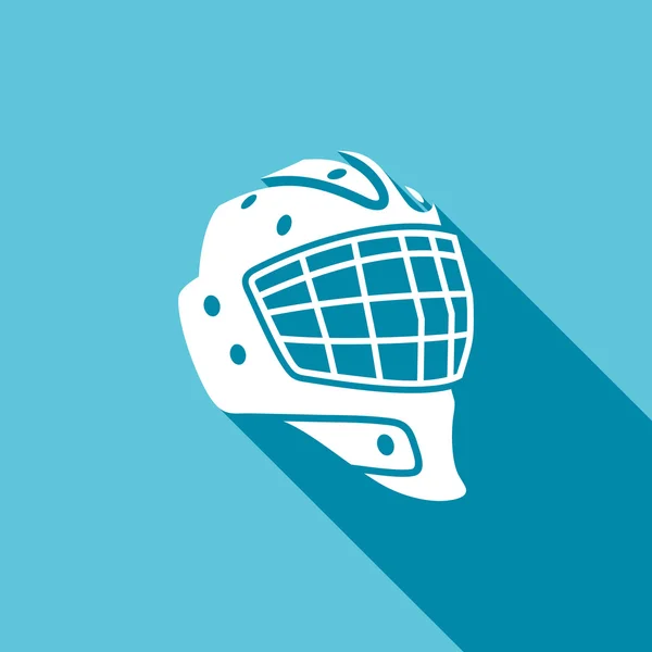 Casque de gardien, icône du hockey — Image vectorielle