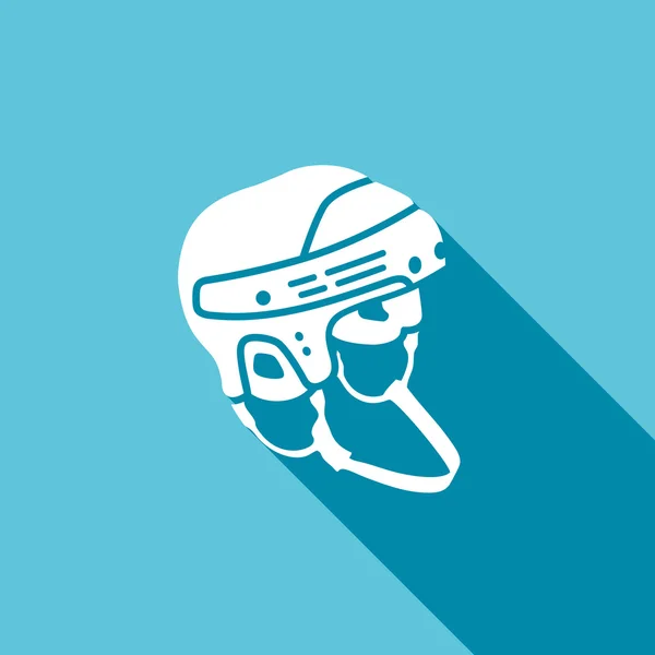 Icône du casque de hockey . — Image vectorielle