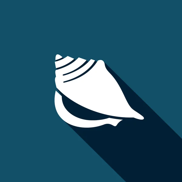 Icono de Sea Shell. logo — Vector de stock