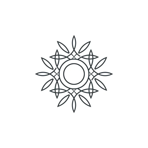 Symmetrisches Ornamentzeichen — Stockvektor