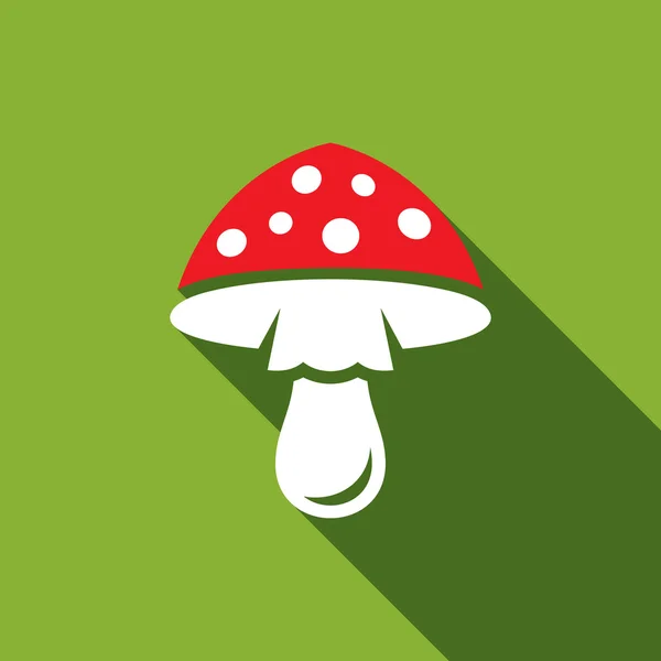 Amanita moshroom ikon. — Stock vektor