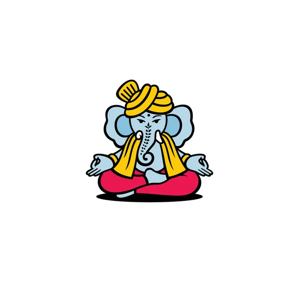 Hindoeïstische God Ganesha pictogram — Stockvector