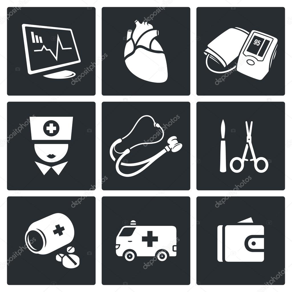 Emergency Medicine Icons Set