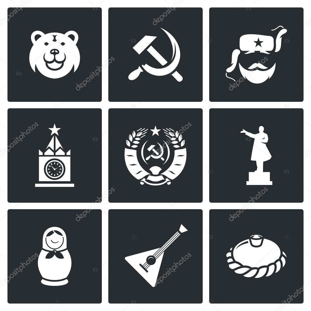 Russia  country icons.