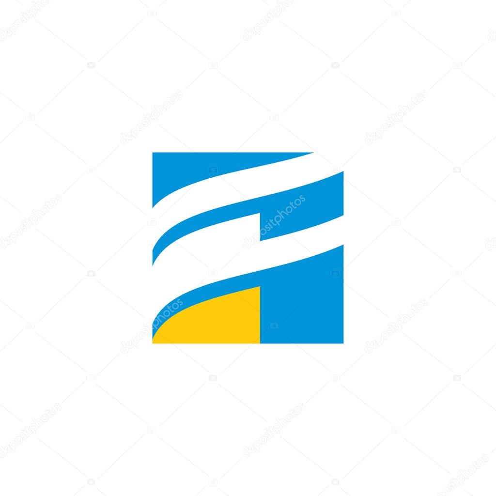 Sign of letter F. Branding Identity Corporate logo design template Isolated on a white background