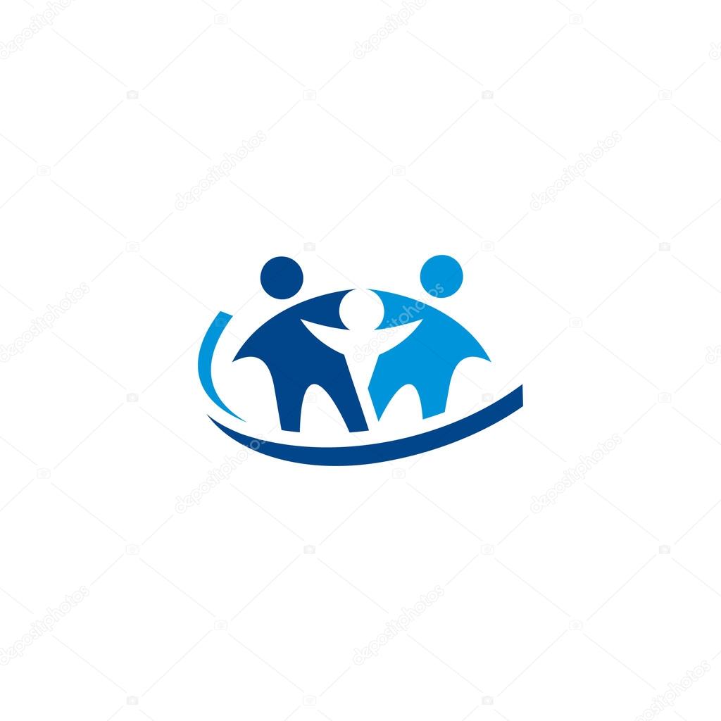 Family medicine sign. Branding Identity Corporate vector logo design template Isolated on a white background
