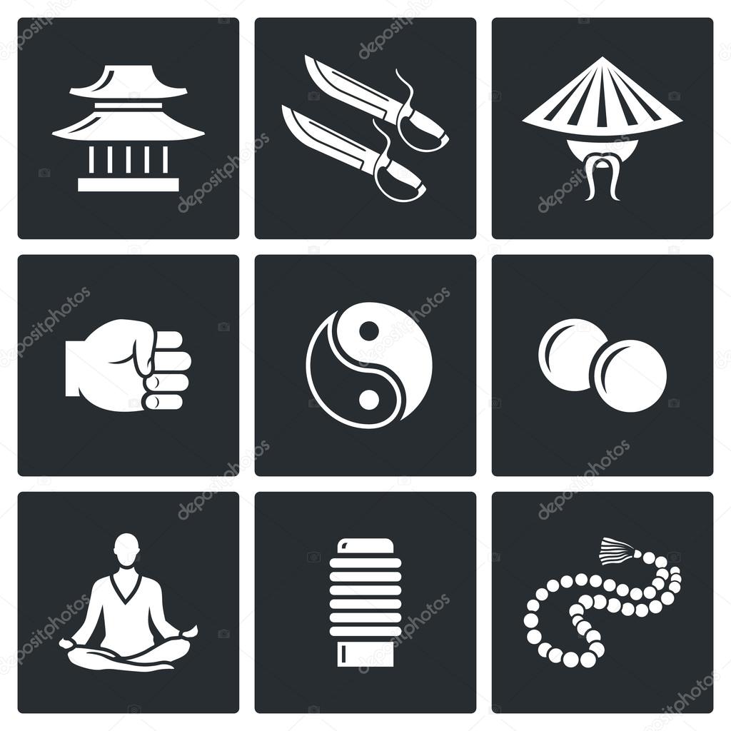 Wing Chun fight  icons.