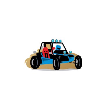 Buggy yarış araba işareti.