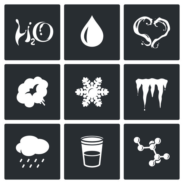 physical states of water icons