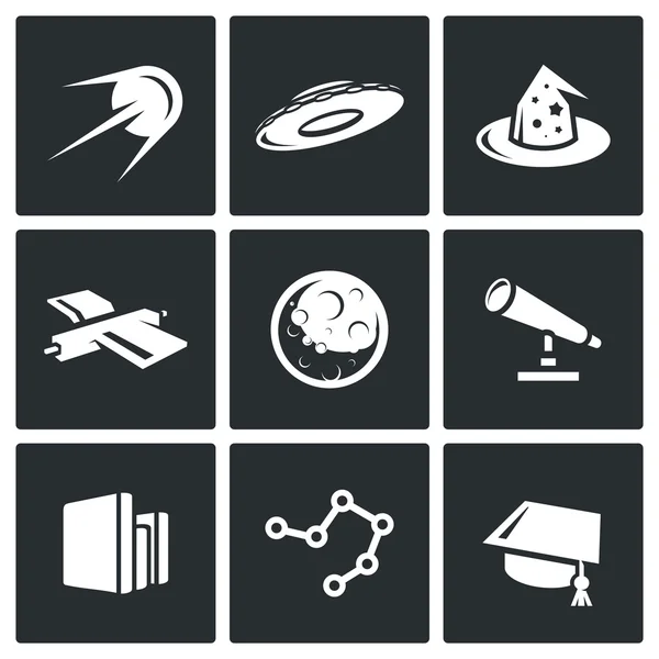 Science icons set — Stock Vector