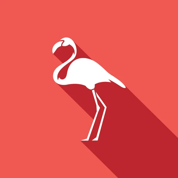 White Flamingo pictogram — Stockvector