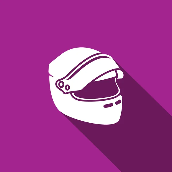 Ikona závodní helmy — Stockový vektor