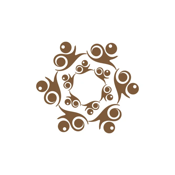 Logo ornemental gris — Image vectorielle
