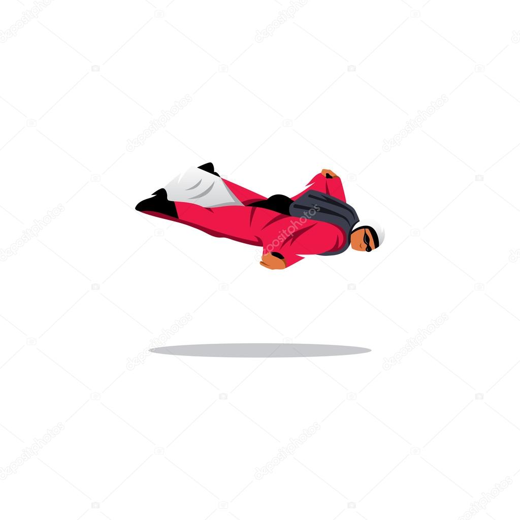 Wingsuit jumper sign